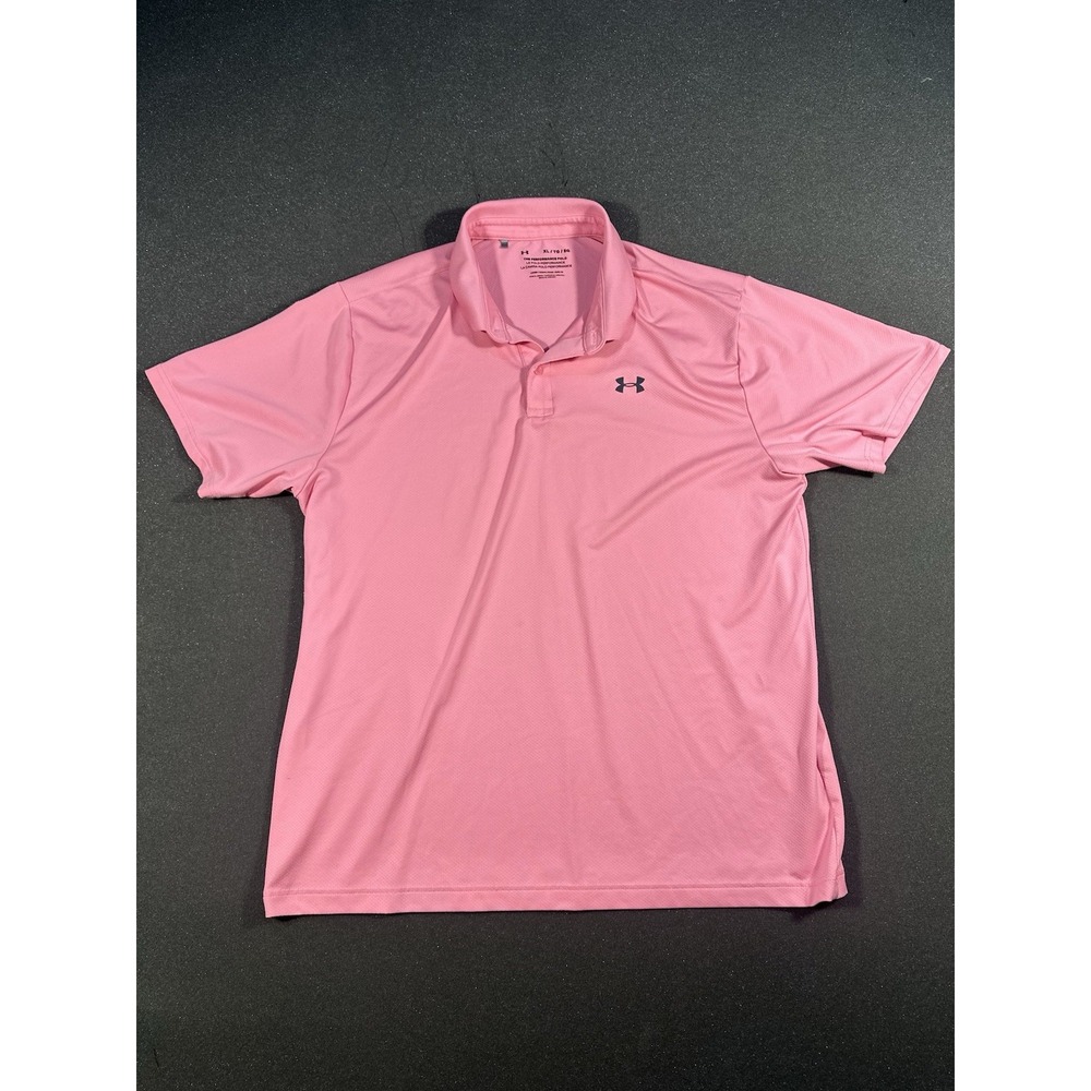 mens under armour performance polo XL Pink